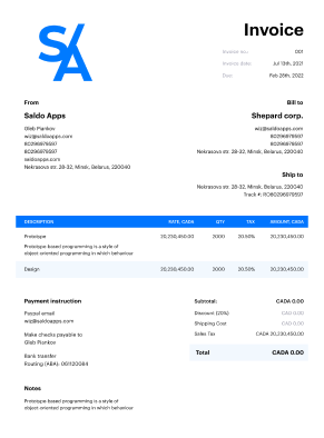 Google Sheets Invoice Template (1)