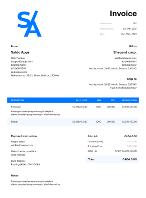 Word Invoice Template (1)