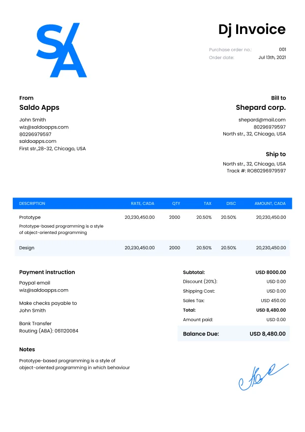 dj invoice template download invoice for dj services saldoinvoice