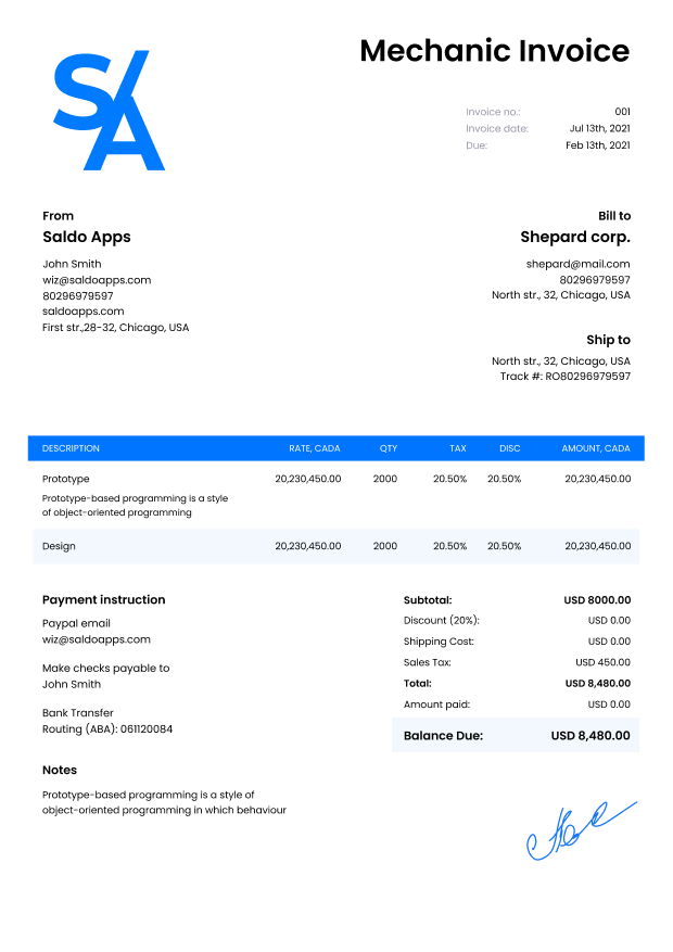 mechanic-invoice-template-free-invoice-template-ideas